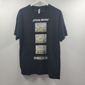 Star Wars Mandalorian Child Graphic Tee Protect Black
